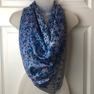 Bebe London Floral Square Oversized Delicate Silk Scarf